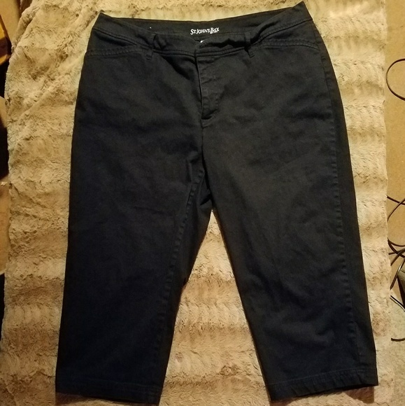 St. John's Bay Pants - Cotton blend Capri pants plus size